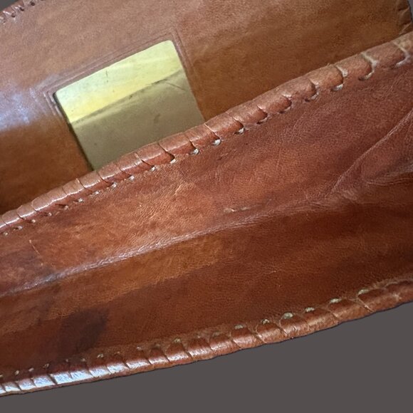 Vintage 1950's Leather Handcrafted TPS Mandalay Burma Wallet with Dancers EUC - Picture 9 of 12